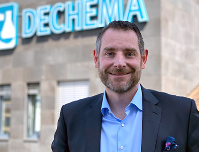 Dr. Björn Mathes, Geschäftsführer der Dechema Ausstellungs-GmbH